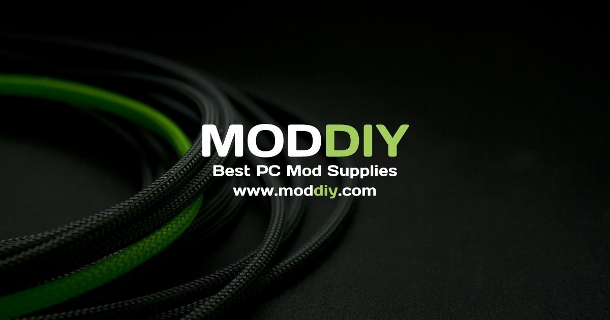 PET Cable Braided Sleeve - White - 5/32in (4mm) – PC Mods