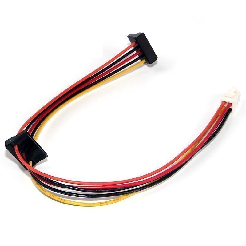 IBM Lenovo PSU 4 Pin to 2 x SATA Power Cable 34cm - modDIY.com phone wiring tools 