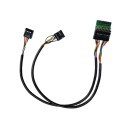 Standard 9 Pin USB HD Audio to Special 19 Pin Cable for Dell 7010