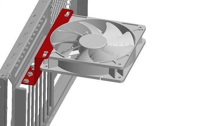 GPU Cooling PCI Slot Fan Mounting Kit Metal - modDIY.com