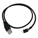 USB Type-A Male to USB 4-Pin Male Header Cable