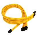 24 Pin Main Power Single Sleeved Modular Cable Yellow for XFX