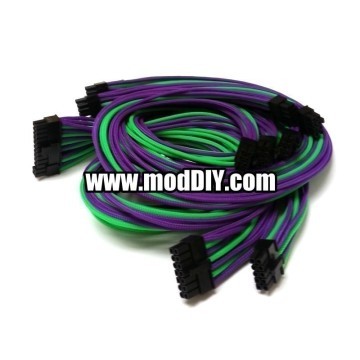 Corsair AX760 Series Single Sleeved Modular Cable Set (Purple/UVGreen)