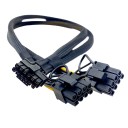 12VHPWR 16 Pin to Dual PCIE 8 Pin GPU Power Cable for Lenovo PX P7