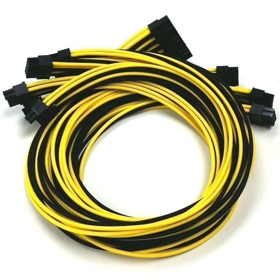 Corsair Rm650 Premium Single Sleeved Modular Cable Set Black Yellow Moddiy Com