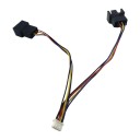4 Pin PicoBlade 1.25mm to Dual 4 Pin Standard PC PWM Fan Adapter Cable