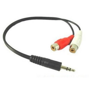rca to 1 8 stereo y adapter