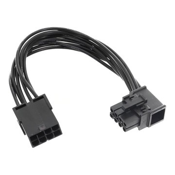 PCIE 8 Pin 90 Degree Left Right Side Angle L Shape GPU Power Cable