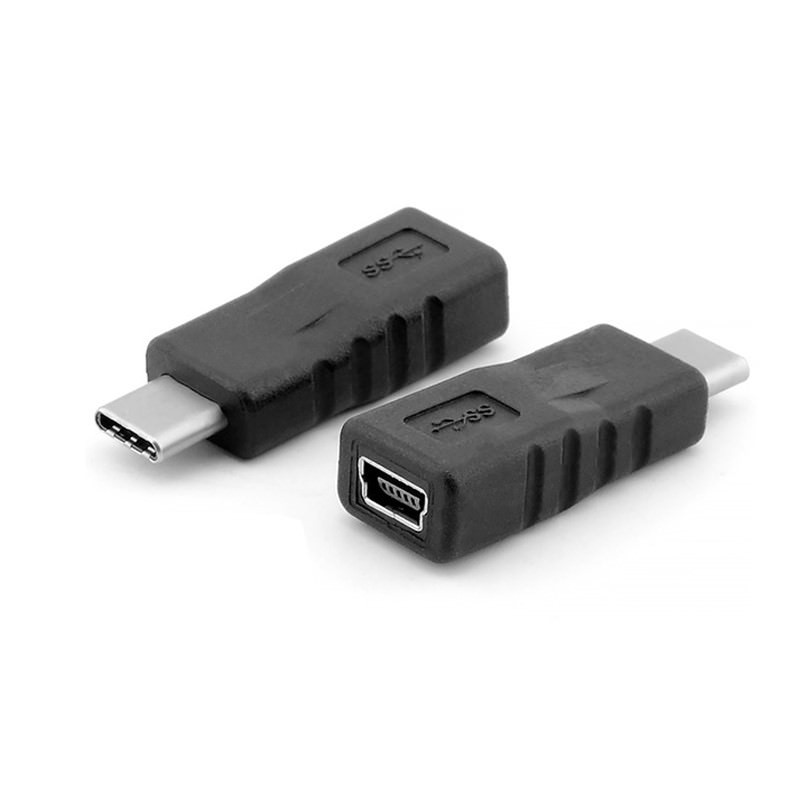 USB Min-B to 3.1 Type-C Adapter (Black) - modDIY.com