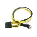 DC5.5x2.5mm DC5525 to 8 Pin CPU EPS Power Adapter Cable