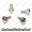 M5.0 x 12mm Silver Thumb Screws M5X12