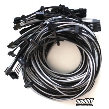 Individually Sleeved SATA Cable - Grey