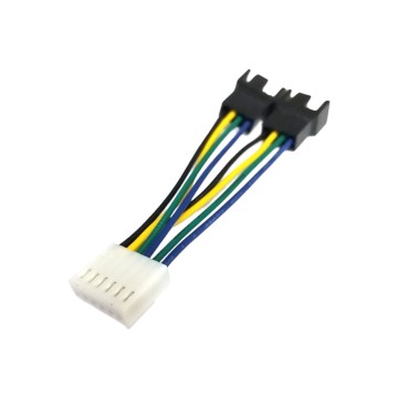 Dual 4 Pin PWM Fan to 6 Pin Motherboard Header Adapter Cable for HP Z640