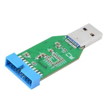 USB 3.0 20 Pin Motherboard Header to 22 Pin SATA HDD SSD Cable - MODDIY