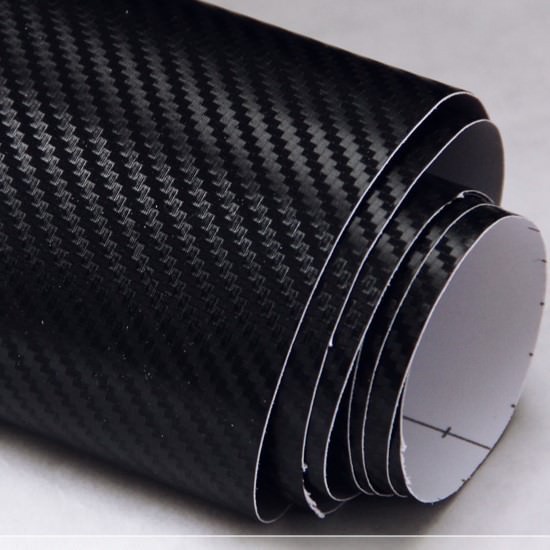 muis Scarp Vacature Black Carbon Fibre Sticker 3D Matt Dry Vinyl with Texture - modDIY.com