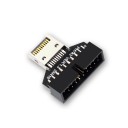 USB 3.2 Gen2 Front Panel Header to USB 3.0 19 Pin Header Converter