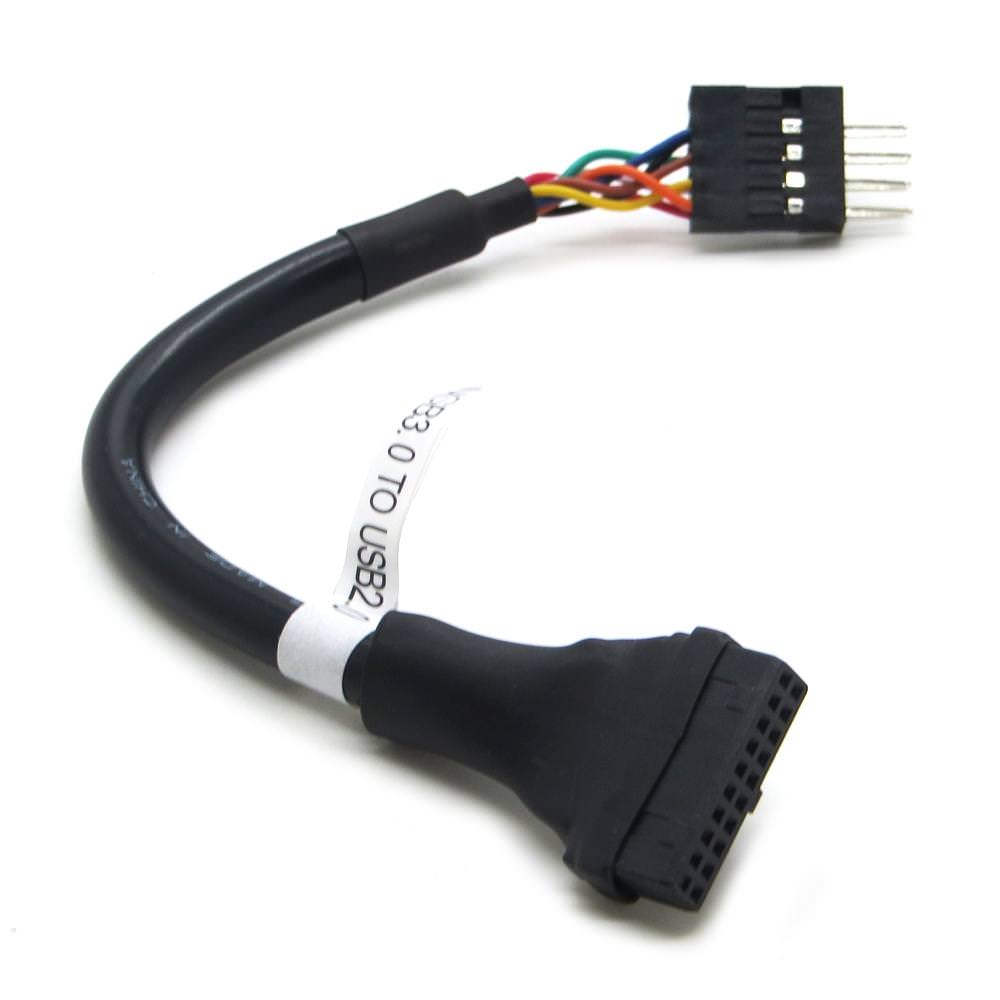 Usb 3 0 To Usb 2 0 Internal Adapter Cable 19pin To 9pin Moddiy Com