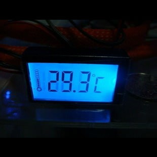LCD Digital Thermometer w/ White LED Backlight