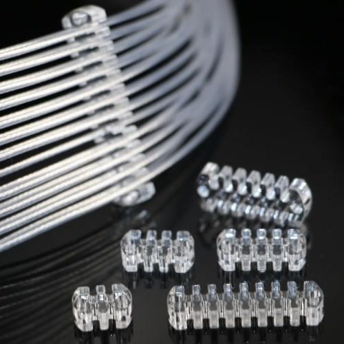 Professional 18AWG Plain Wire Clear Transparent Cable Comb 2.4mm Slot