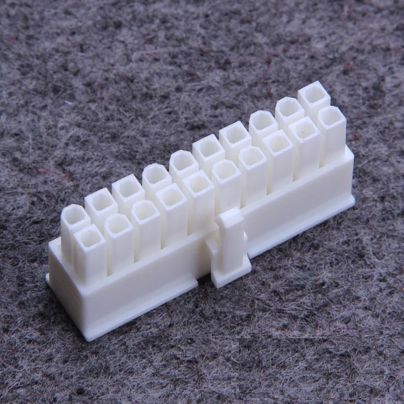 20 Pin PSU Modular Power Female Connector with Pins White - MODDIY