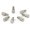 M4 x 7mm Sliver Flat Thumb Screws (M4X7F)