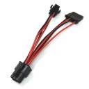 Silverstone SX600-G 6-Pin to 4-Pin ATX Male / 4-Pin Molex Female (10cm)