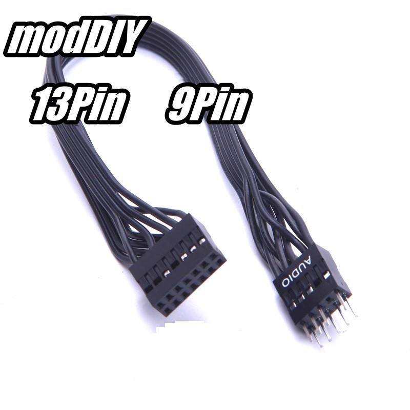 Audio To Hd Audio 13 Pin To 9 Pin Adapter Cable 20cm For Ibm Lenovo Moddiy 3975